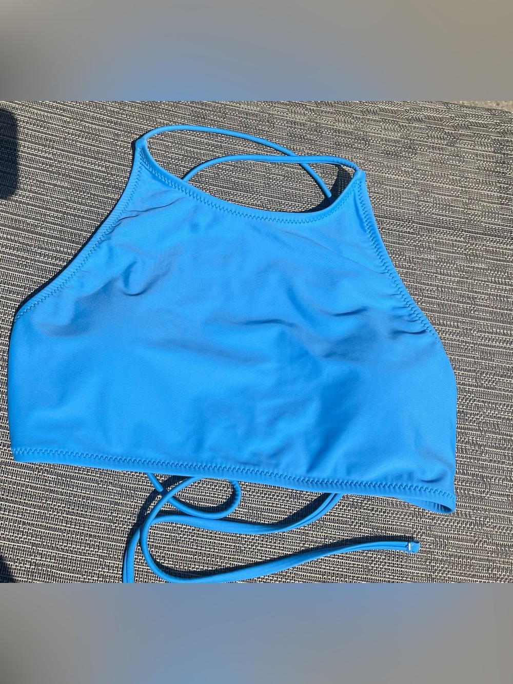 Women’s Volcom Simply Solid Crop Bikini Swim Top Blue